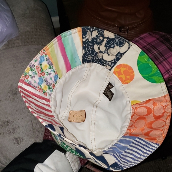 Coach Story Patch Bucket Patchwork Hat - Picture 6 of 16